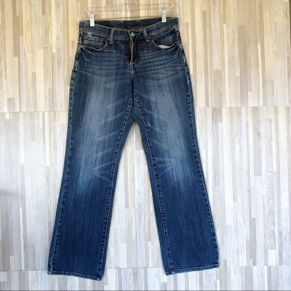 Lucky Brand | Distressed Dark Wash Bootcut Jeans